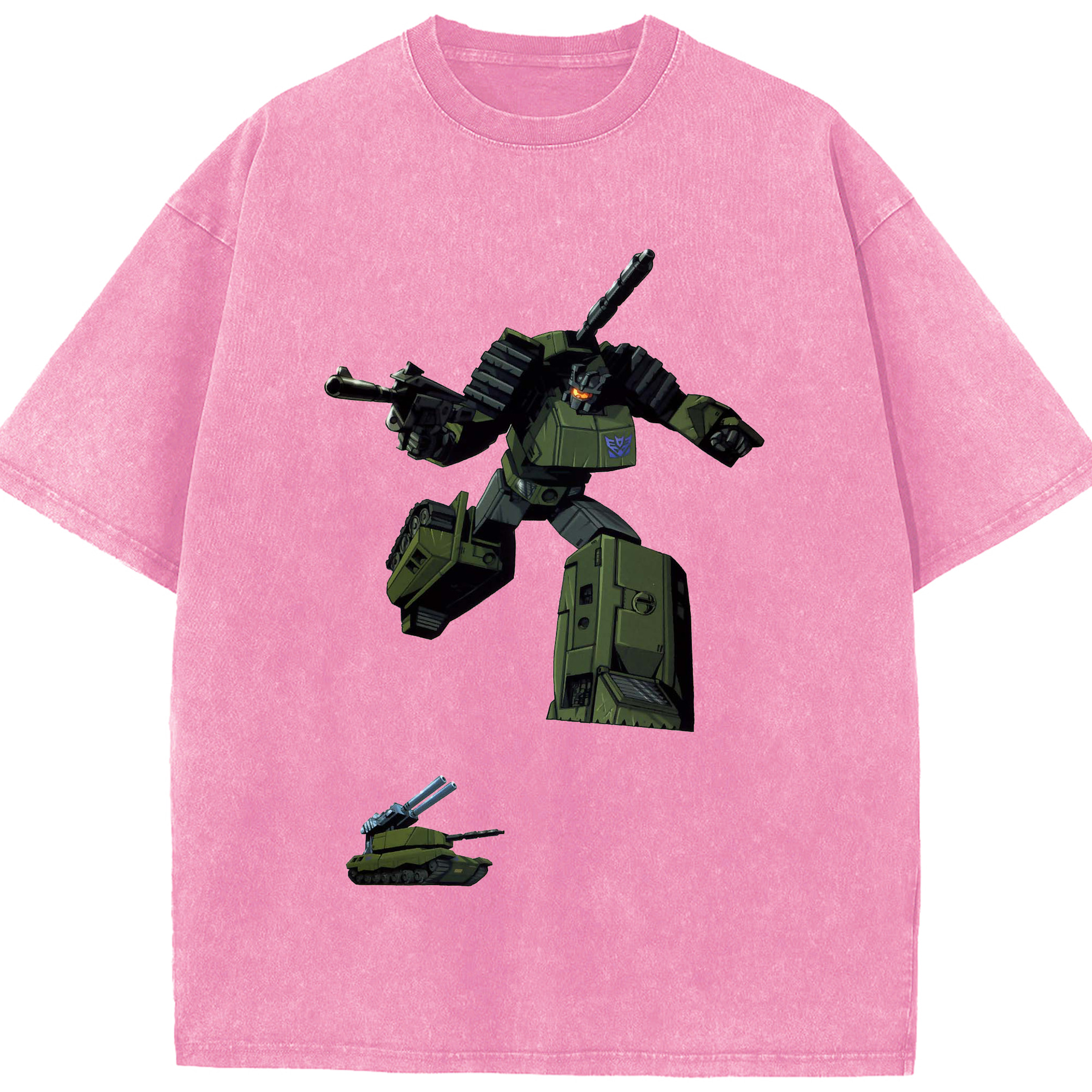 （画像用）  綿100% ヴィンテージ風 半袖Tシャツ（フロントプリント）